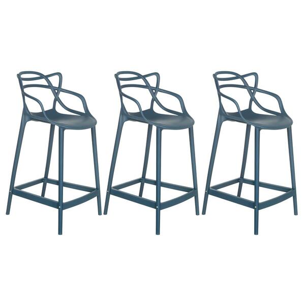 Kit 3 Banquetas Médias Masters Allegra 66 Cm