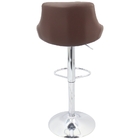 Kit 3 Banquetas Milano Carmel Estofada Giratória C/ Regulagem