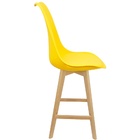 Kit 3 Banquetas Monty Leda Luisa Saarinen Alta Base Fixa Made