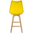 Kit 3 Banquetas Monty Leda Luisa Saarinen Alta Base Fixa Made