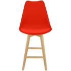 Kit 3 Banquetas Monty Leda Luisa Saarinen Alta Base Fixa Made