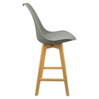 Kit 3 Banquetas Monty Leda Luisa Saarinen Alta Base Fixa Made