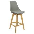 Kit 3 Banquetas Monty Leda Luisa Saarinen Alta Base Fixa Made