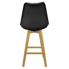 Kit 3 Banquetas Monty Leda Luisa Saarinen Alta Base Fixa Made