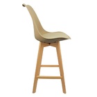 Kit 3 Banquetas Monty Leda Luisa Saarinen Alta Base Fixa Made