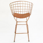 Kit 3 Banquetas Para Bancada Alta Bertóia Cobre Altura 80cm -