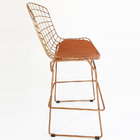 Kit 3 Banquetas Para Bancada Alta Bertóia Cobre Altura 80cm -