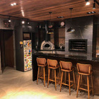 Kit 3 Banquetas Para Cozinha Americana Bar Alta Bistro Madeir