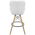 Kit 3 Banquetas Slim Eiffel Wood Estofada - Branco