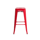 Kit 3 Banquetas Tolix Iron Design Vermelha