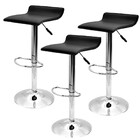 Kit 3 Banquetas Toquio Wave Recour Pu Giratória C/ Regulagem