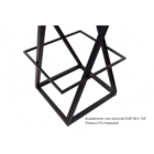 Kit 3 Banquetas Zenite 65cm Preta Preto