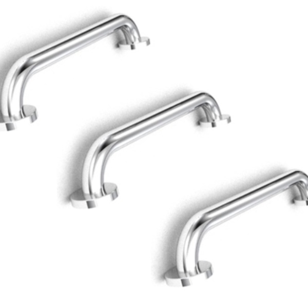 Kit 3 Barra De Apoio Em Aço Inox 40cm Banheiro Idoso Deficien