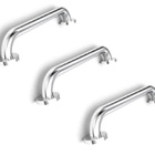Kit 3 Barra De Apoio Em Aço Inox 60cm Banheiro Idoso Deficien