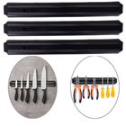 Kit 3 Barra Magnética Imã Suporte Facas Ferramentas 32cm