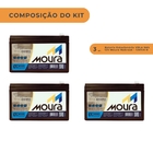 Kit 3 Baterias Estacionária Vrla 9ah 12v Moura Nobreak - 12mv