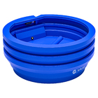 Kit 3 Bebedouros Para Animais 250l Azul Gplas