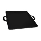 Kit 3 Bifeteira De Ferro Lisa Quadrada Alça Ferro 30x30cm