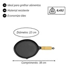 Kit 3 Bifeteiras Antiaderente Redonda Tv 23cm E Espátula