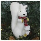 Kit 3 Bonecos De Natal Enfeite Esquilo Felpudo Natalino 23cm