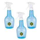 Kit 3 Borrifador De Água Pulverizador Manual 580 Ml Azul Sanr