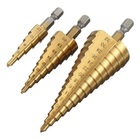 Kit 3 Brocas Escalonada Aço Profissional Para 12mm/20mm/32mm