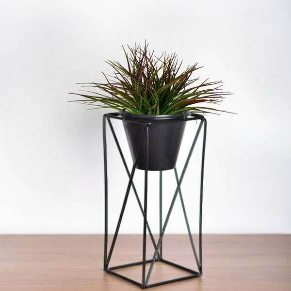 Kit 3 Buquês De Capim Planta Artificial 39cm Para Decoração E