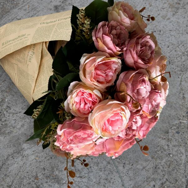 Kit 3 Buquês De Rosas Artificiais Decoração Romântica, Presen