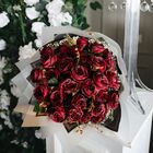 Kit 3 Buquês De Rosas Vermelhas Artificiais Decoração Românti