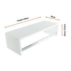 Kit 3 Cabideiros De Parede Arara Para Roupas Com Prateleira O