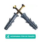 Kit 3 Cabideiros De Parede Arara Para Roupas Com Prateleira O