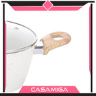 Kit 3 Caçarolas Indução Cerâmica 3,7mm 24cm Class Não Gruda