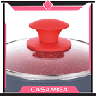 Kit 3 Caçarolas Indução Cerâmica 3,7mm 24cm Não Gruda Onix