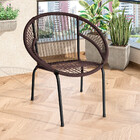 Kit 3 Cadeira De Área Eclipse Tramado Fibra Sintética E Aço