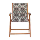 Kit 3 Cadeira Praia Dobrável Madeira Envernizada-mandala
