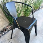 Kit 3 Cadeira Tolix Empilhavel Industrial Retro Restaurante R