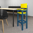 Kit 3 Cadeiras Alta Refeição Infantil Criança Restaurante Lan