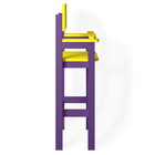 Kit 3 Cadeiras Alta Refeição Infantil Criança Restaurante Lan