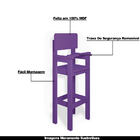 Kit 3 Cadeiras Alta Refeição Infantil Criança Restaurante Lan