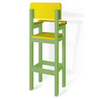 Kit 3 Cadeiras Alta Refeição Infantil Criança Restaurante Lan