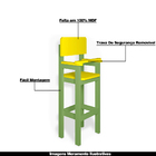 Kit 3 Cadeiras Alta Refeição Infantil Criança Restaurante Lan