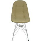 Kit 3 Cadeiras Charles Eames Botonê Eiffel Base Metal Cromado