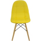 Kit 3 Cadeiras Charles Eames Botonê Eiffel Wood Estofada Cour