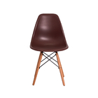 Kit 3 Cadeiras Charles Eames Eiffel Marrom Base Madeira Sala