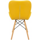 Kit 3 Cadeiras Charles Eames Eiffel Slim Wood Estofada - Most