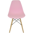 Kit 3 Cadeiras Charles Eames Eiffel Wood Design - Rosa