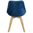 Kit 3 Cadeiras Charles Eames Leda Veludo Luisa Saarinen Estof