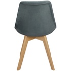 Kit 3 Cadeiras Charles Eames Leda Veludo Luisa Saarinen Estof