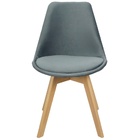 Kit 3 Cadeiras Charles Eames Leda Veludo Luisa Saarinen Estof