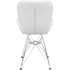 Kit 3 Cadeiras Charles Eames Slim Eiffel Base Metal Cromado -